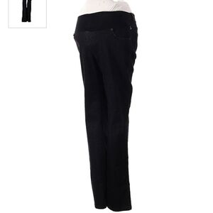 Duo Maternity Denim Black Jeans Stretch Women's Small S Pregnancy Pants Flared